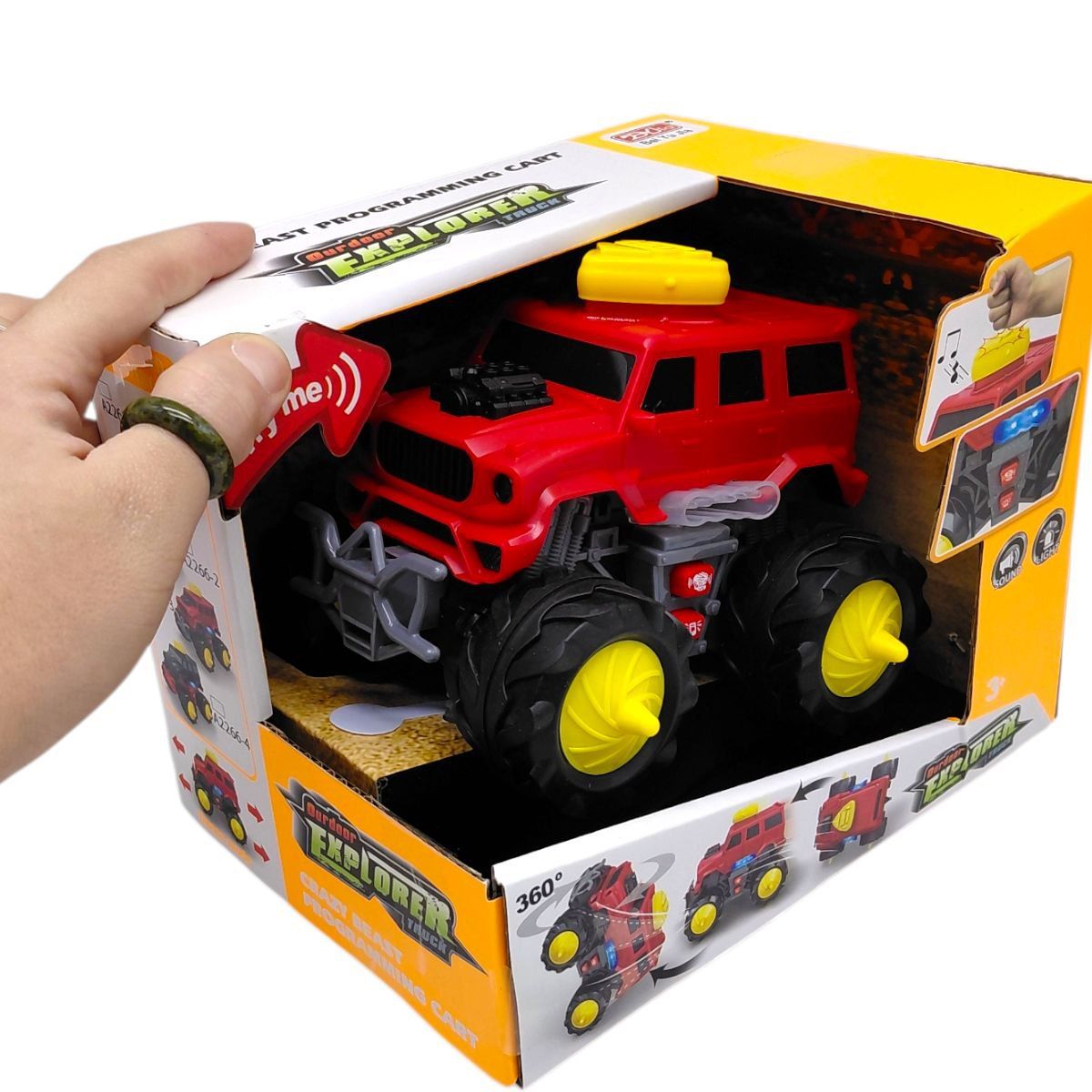 Джип на великих колесах (звук, світло, коробка 19,5*14,5*15 см)  фото 2