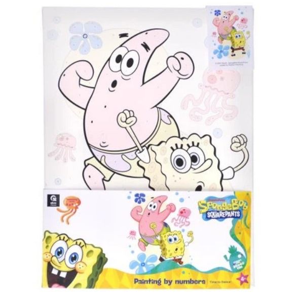 Картина по номерах 30х40 см "Губка Боб: Час танцювати!"  фото 2