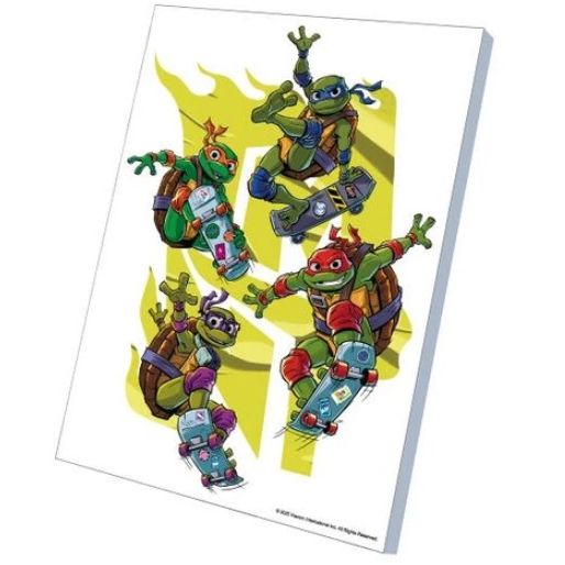 Картина по номерах 30х40 см "Черепашки Ніндзя: Кавабанга!" з деревʼяною підставкою  фото 2