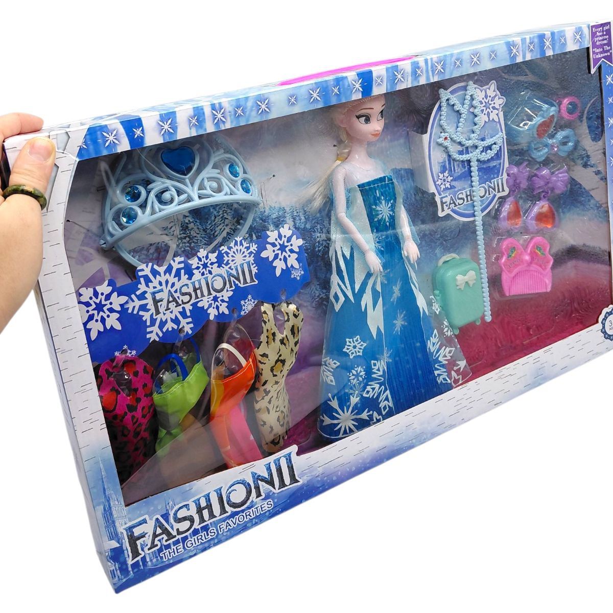 Кукла с аксессуарами "Холодное сердце" (герои, высота 31 см, одежда, аксессуары, украшения для ребенка)  фото 2