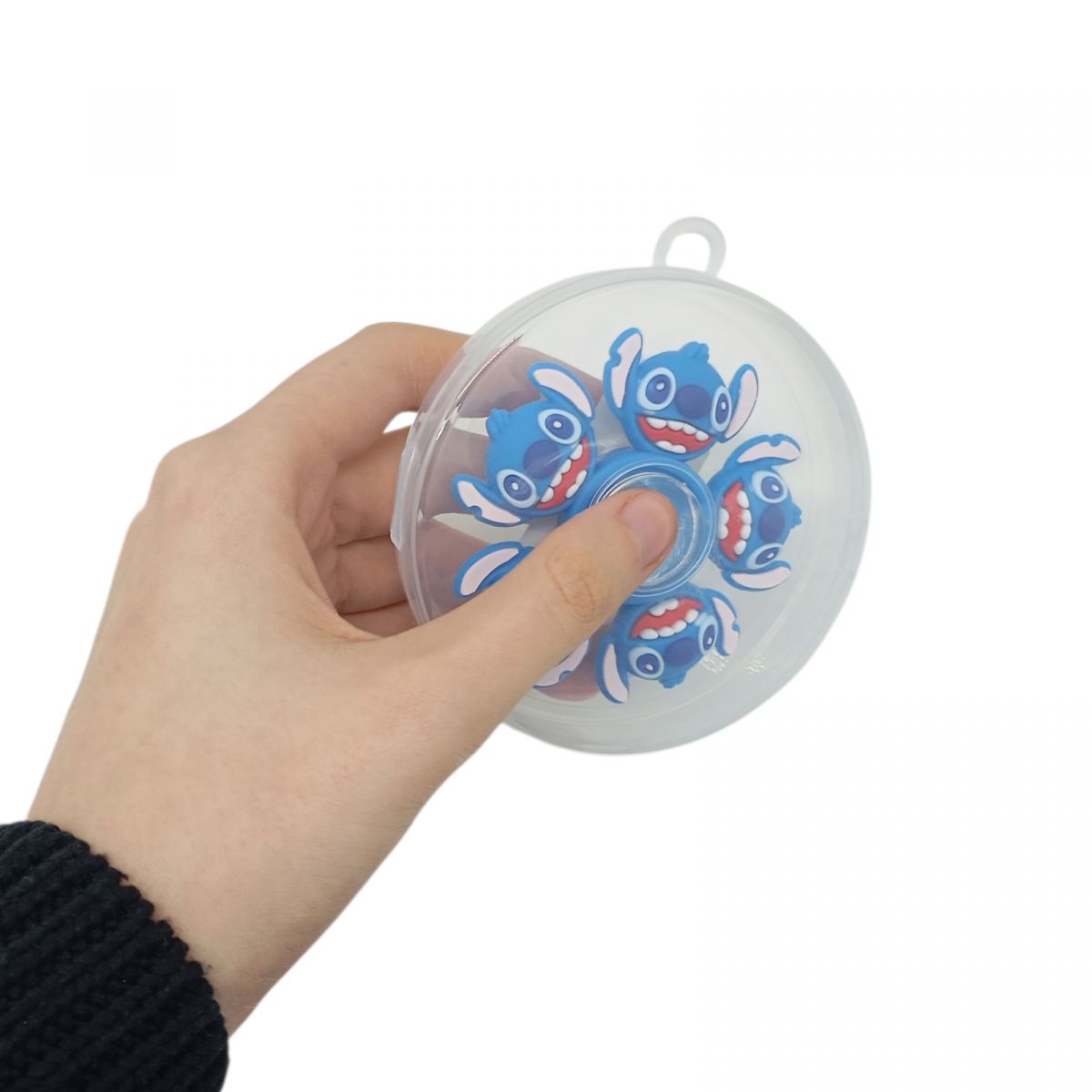 Спинер резиновый STITCH (ГОЛУБОЙ)  фото 2