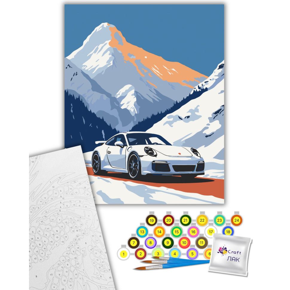 Картина по номерам "Porsche 911" 40х50 см  фото 2