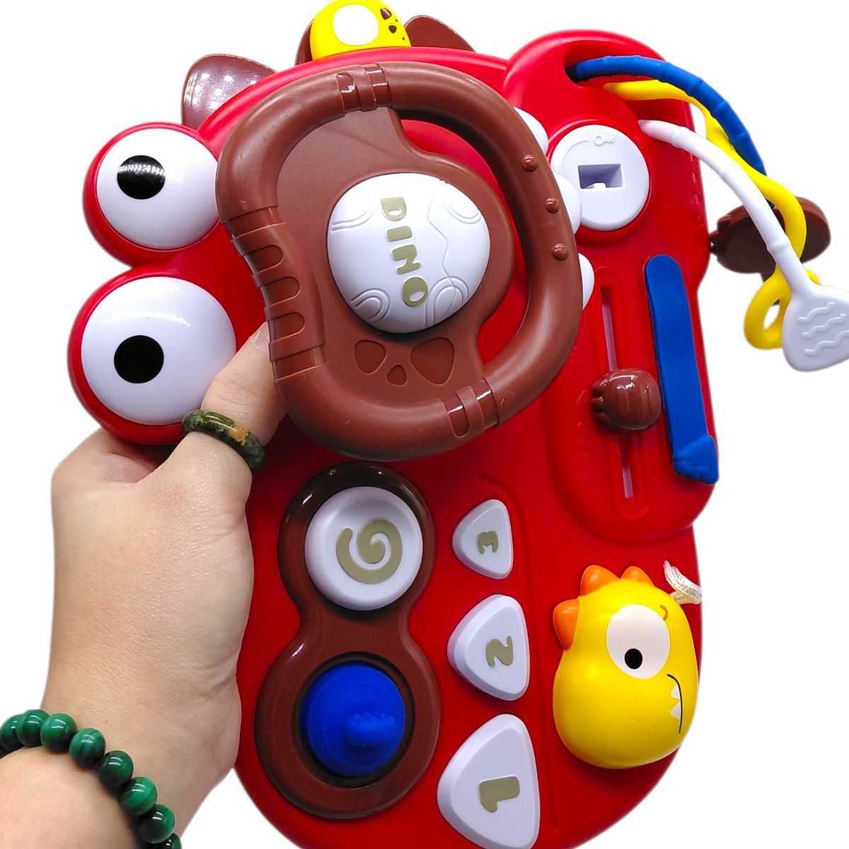 Бизиборд в коробке "Динозаврик" (красный)  фото 2