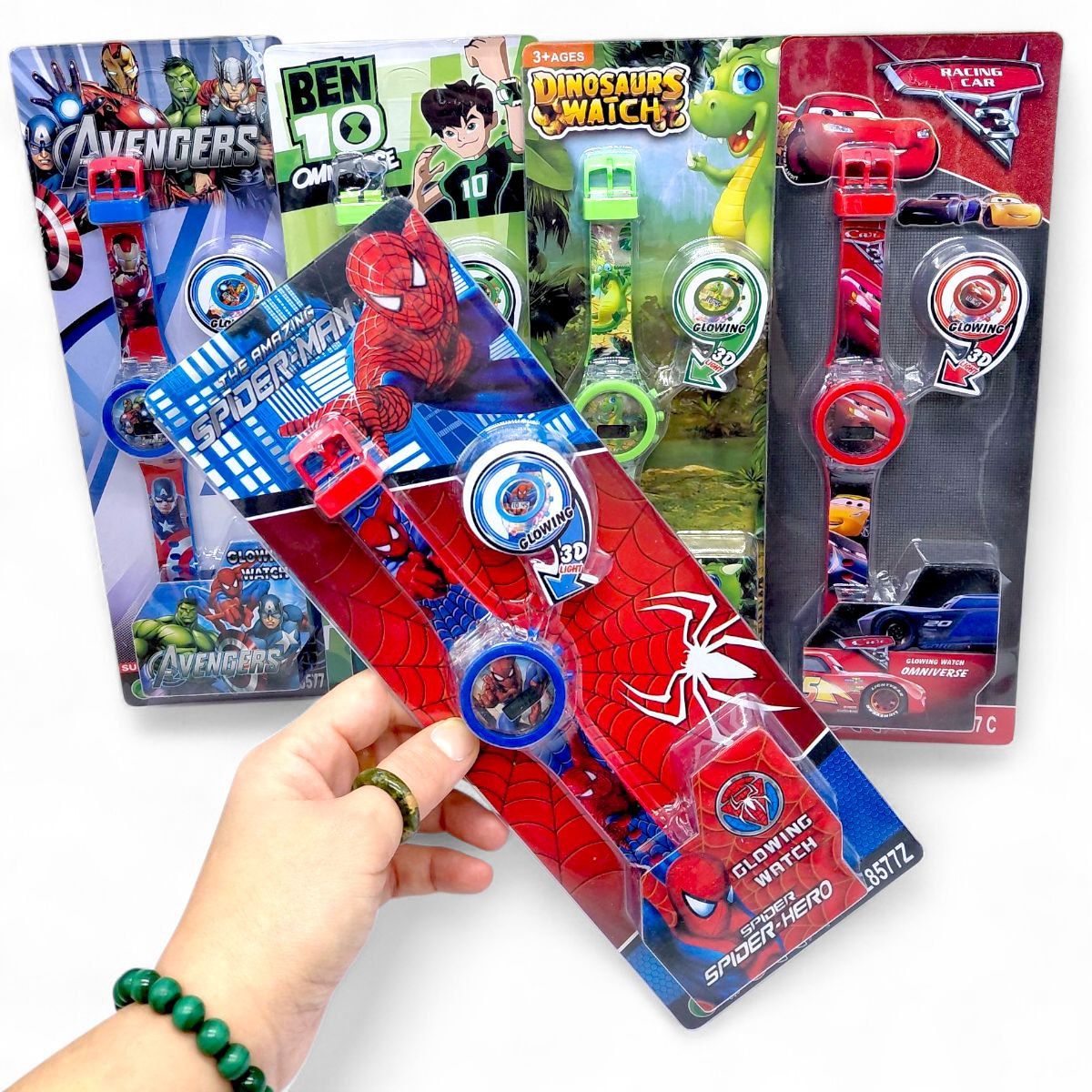 Годинник з підсвічуванням (Людина Павук)  фото 2