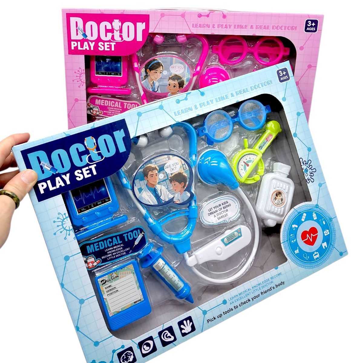 Набір лікаря в коробці (БЛАКИТНИЙ)  фото 2