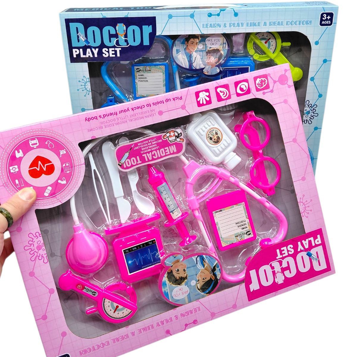 Набір лікаря в коробці (БЛАКИТНИЙ)  фото 2