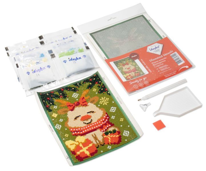 Алмазна мозаїка без підрамника - "Чарівна білочка" ©art_selena_ua, 15х20см  фото 2