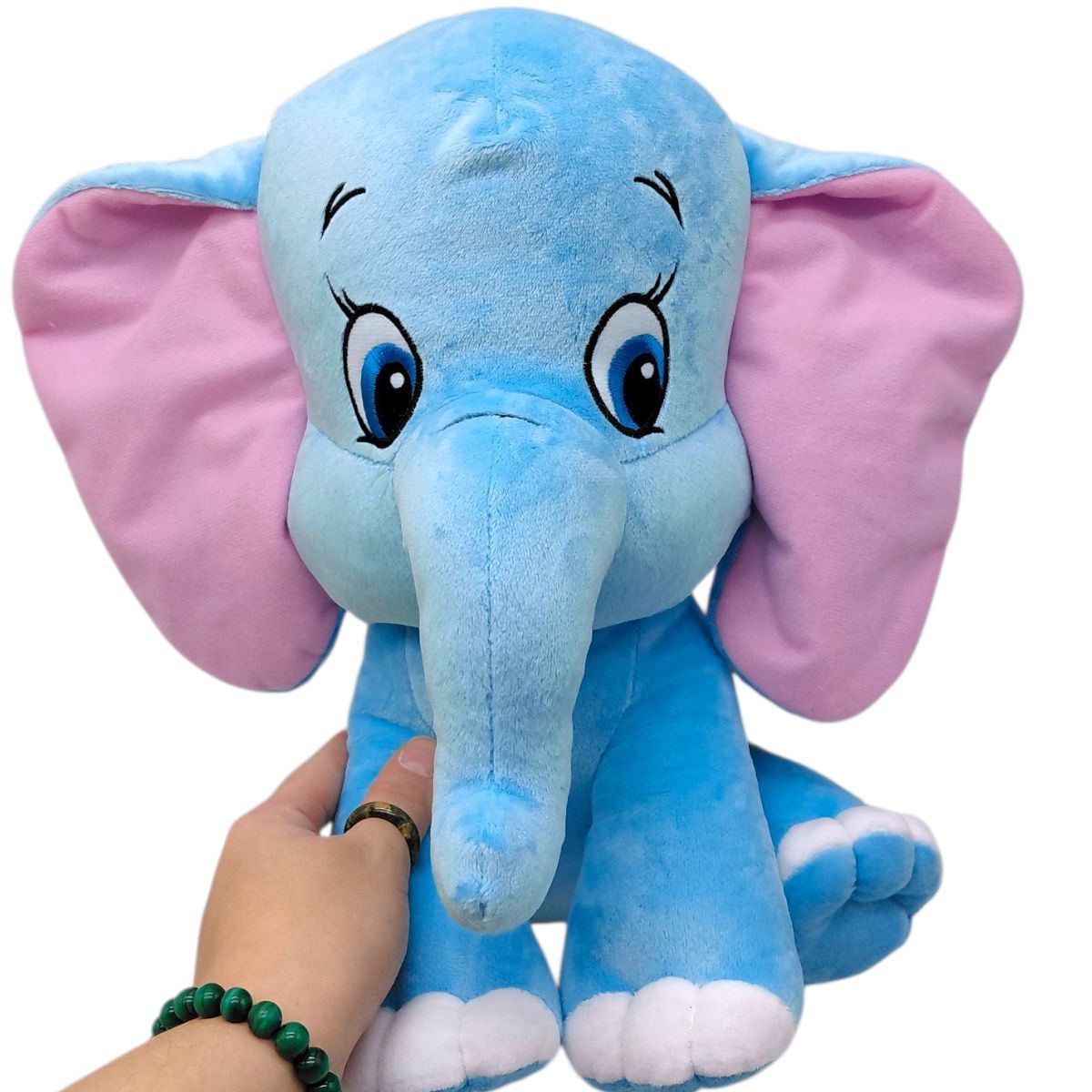М'яка іграшка "Слоненя" 33 см (блакитне)  фото 2