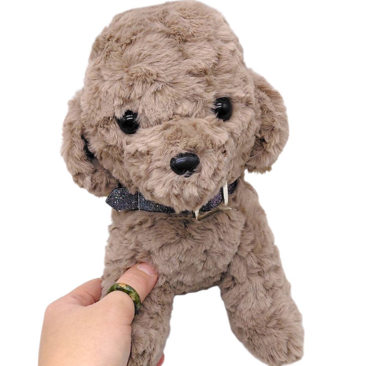 М'яка іграшка "Мальтіпу сидячий" (коричневий) 23 см  фото 2