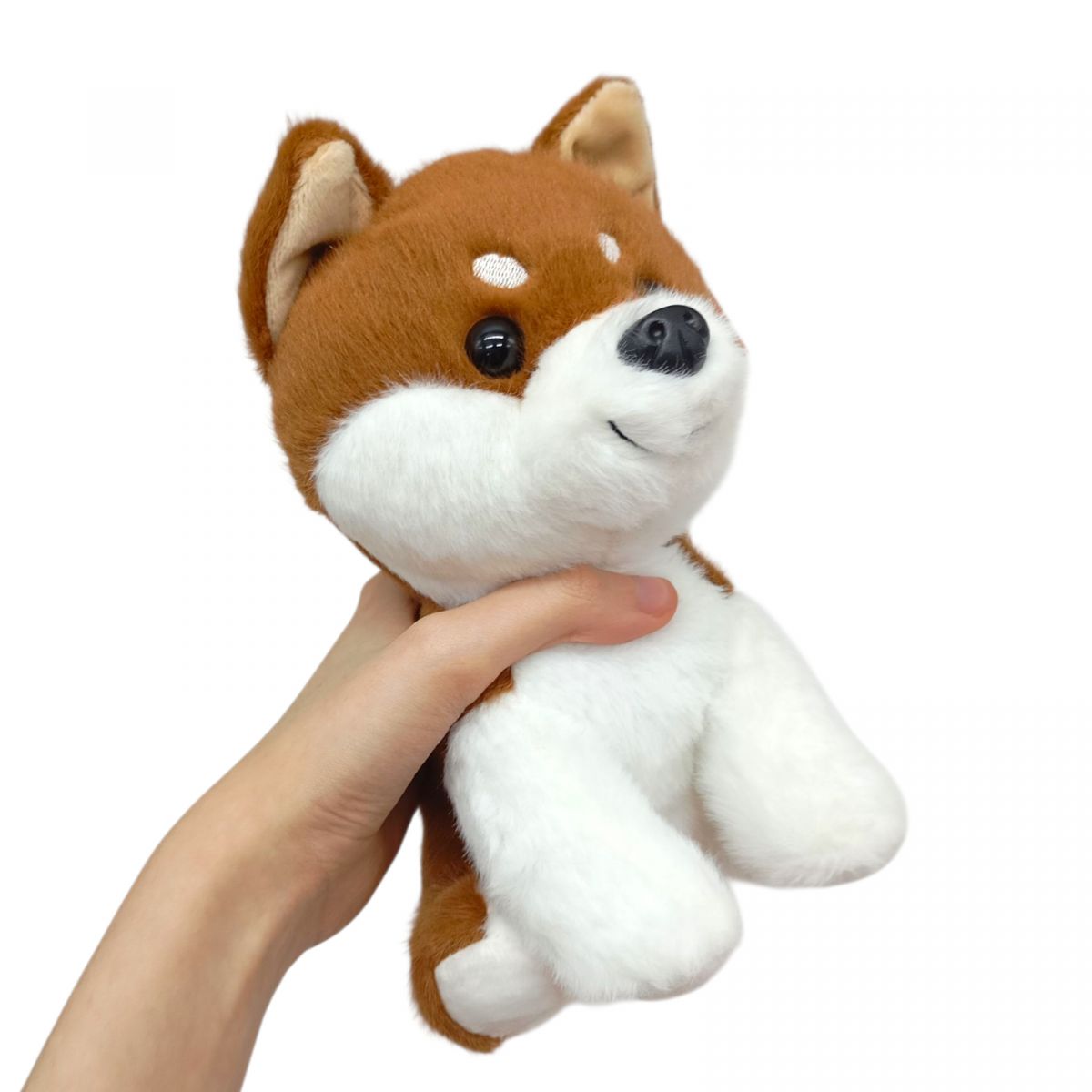 Мʼяка іграшка Собака 20 СМ (КОРИЧНЕВА З БІЛИМ)  фото 2