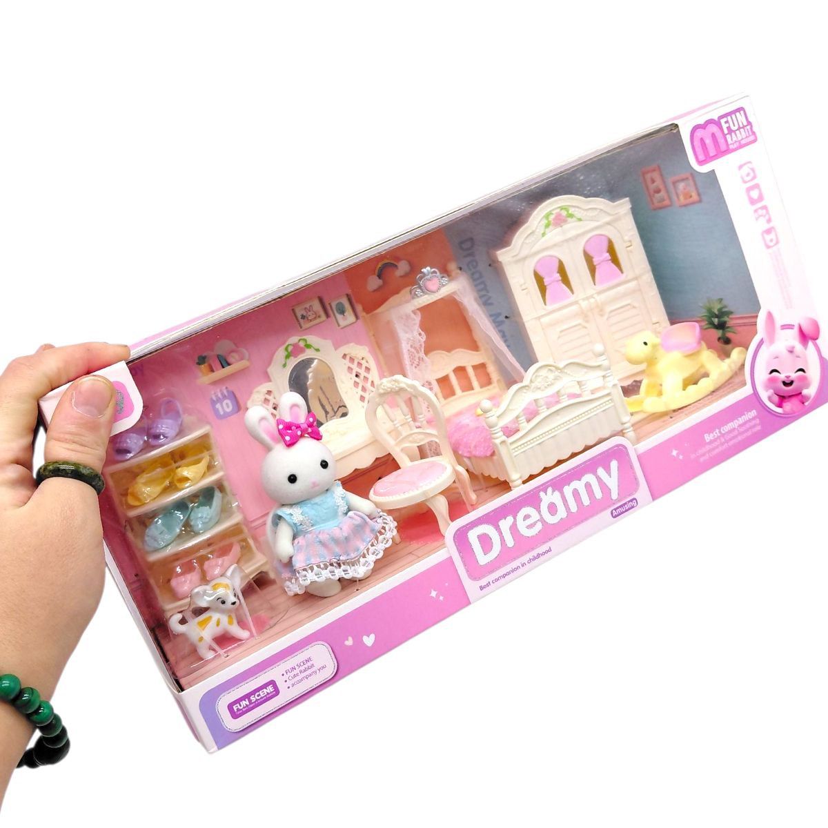 Набор мебели с флоксовыми фигурками, в коробке 36х16х13,5 см  фото 2