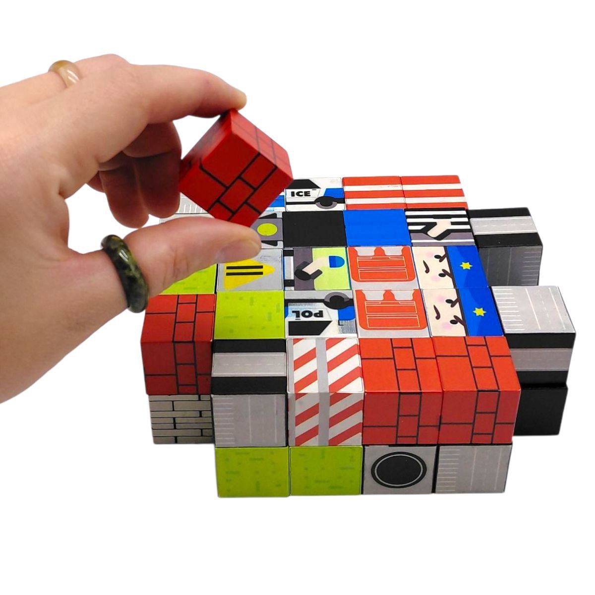 Магнитный конструктор "Small World", 54 дет  фото 2