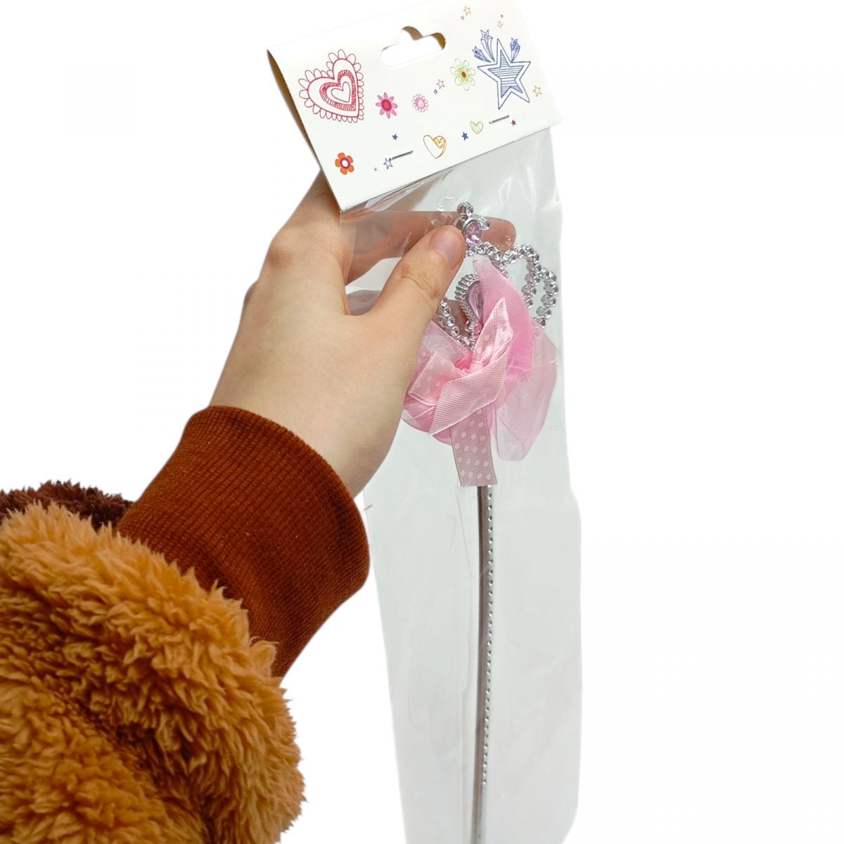 Чарівна паличка Корона з бантиком 32 см  фото 2