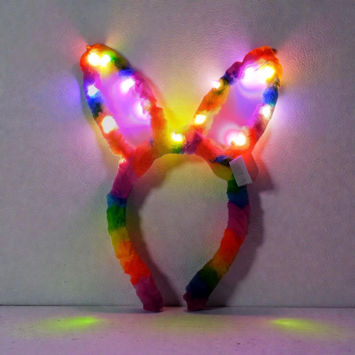 Дитячий сяючий обруч хутряні вушка  фото 2