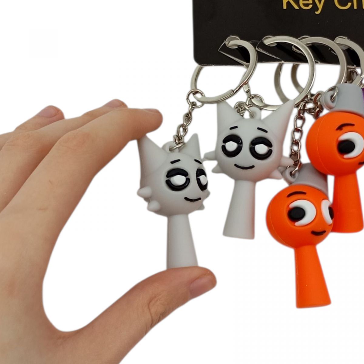 Брелоки дитячі гумові Спрункі / Sprunki 10 см  фото 2