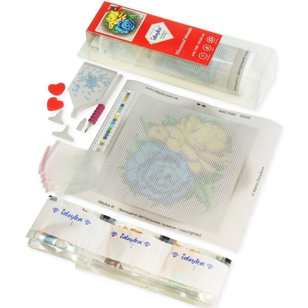 Алмазна мозаїка без підрамника - "Сімейна прогулянка" з голограмними стразами (AB) ©art_selena_ua, 30х40см  фото 2