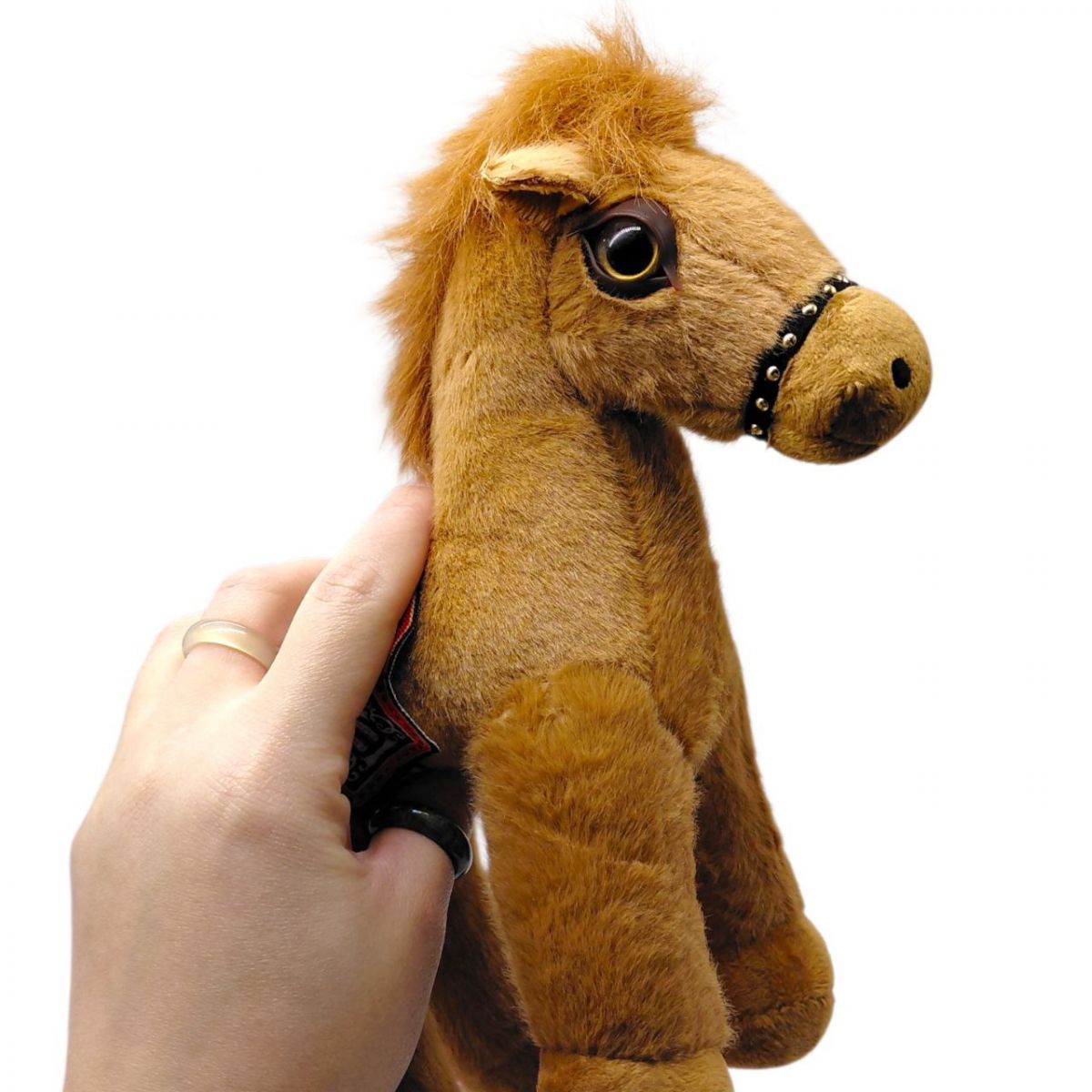 М'яка іграшка "Коник з сідлом" 20 см (БІЛИЙ)  фото 2