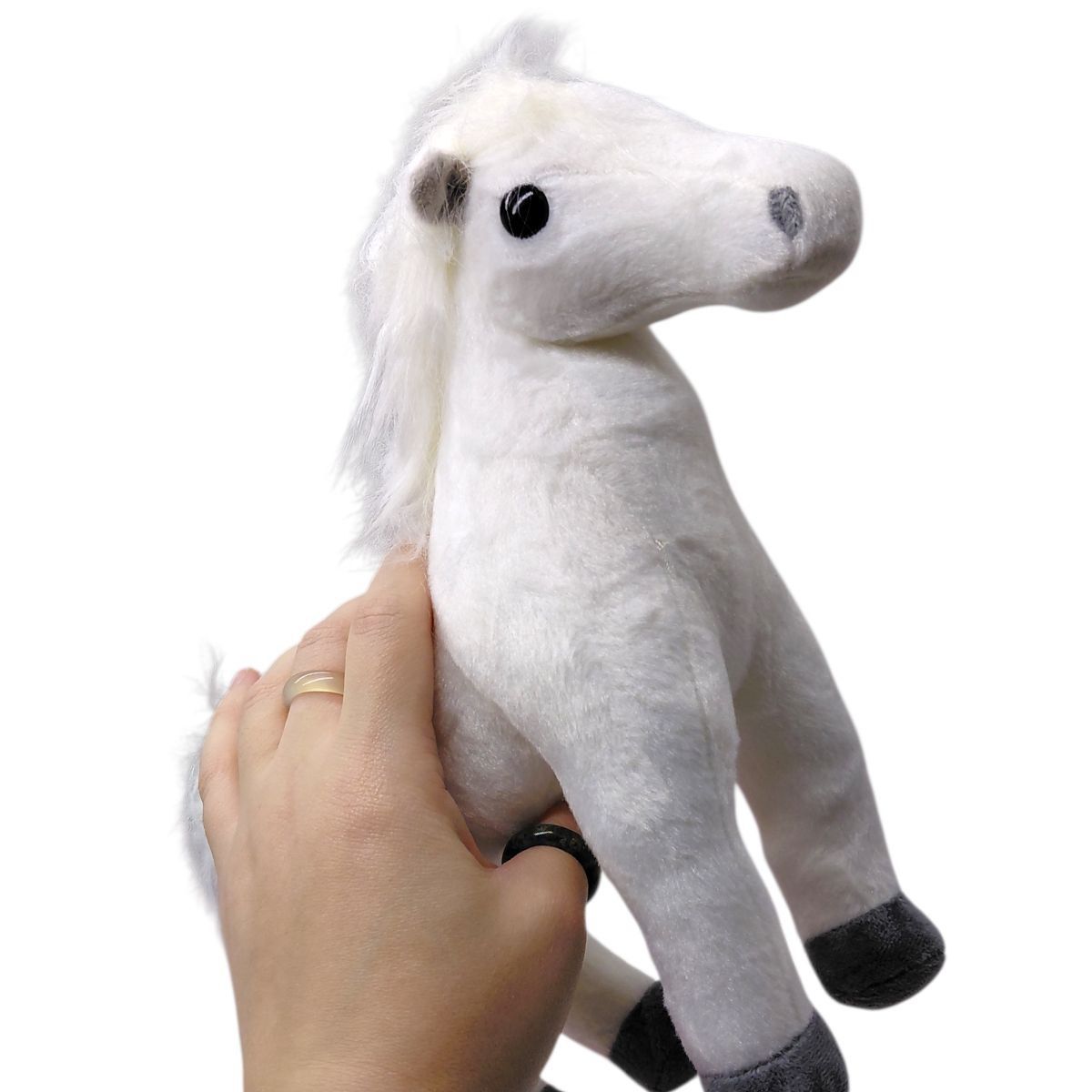М'яка іграшка "Коник" 25 см (БІЛИЙ)  фото 2