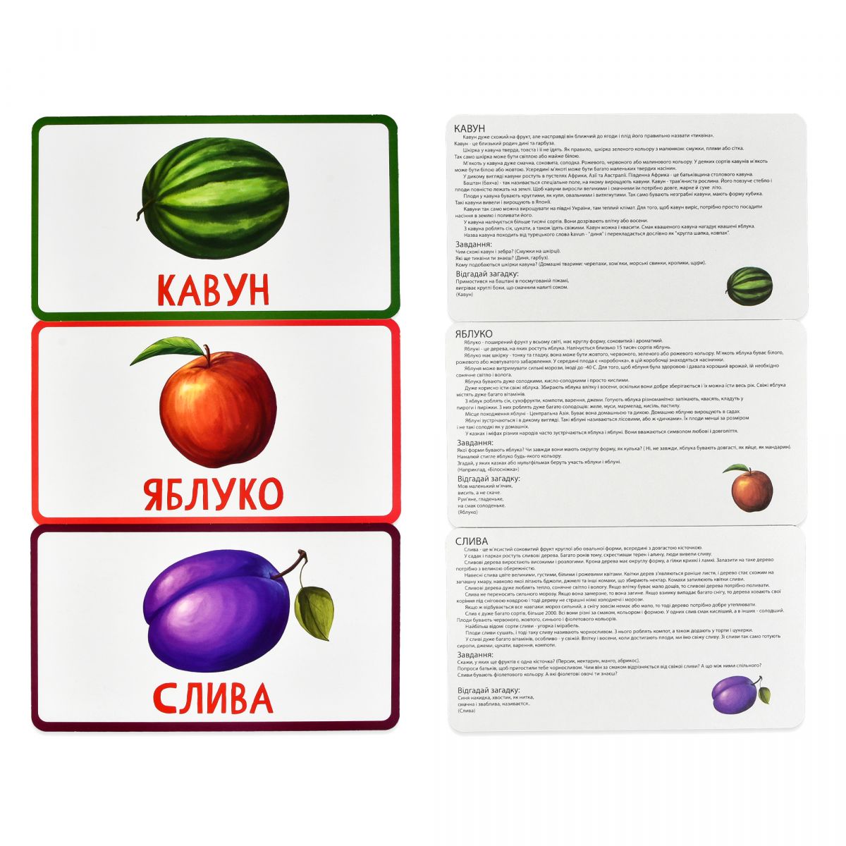 Настільна гра "Вивчай світ.  Фрукти" українською мовою  фото 2