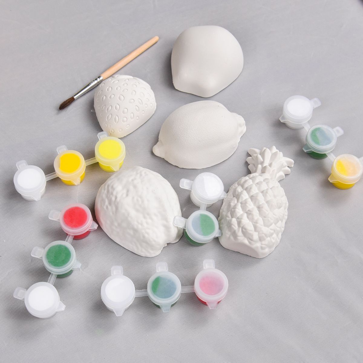 Набір для творчості "Гіпсові розмальовки: розфарбуй фрукти"  фото 2