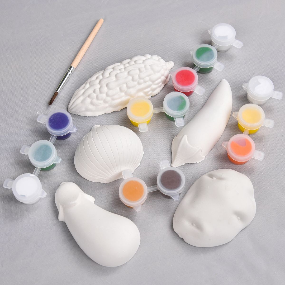 Набір для творчості "Гіпсові розмальовки: розфарбуй овочі"  фото 2