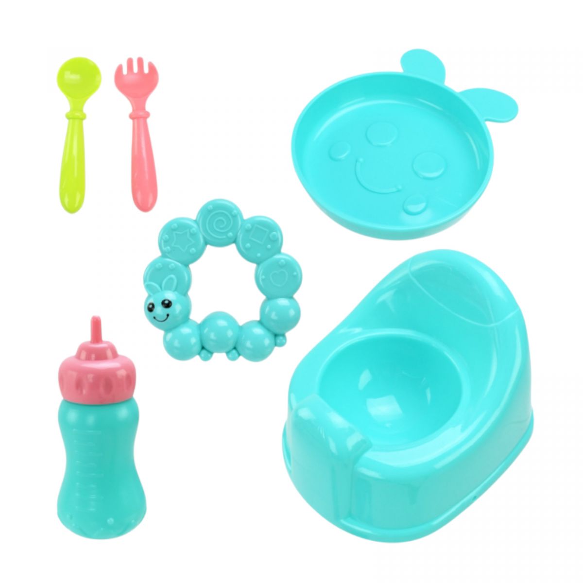 Пупс "Маленькое Солнышко" ест, писает, аксес.  рост пупса 33 см в короб.  23,5*11*40см  фото 2