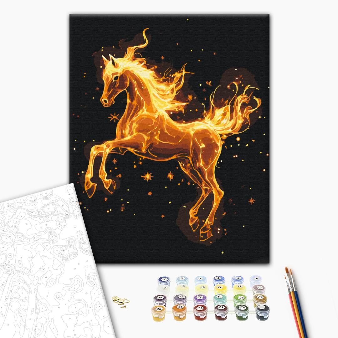 Картина по номерам "Символ 2026" 40x50 см.  фото 2