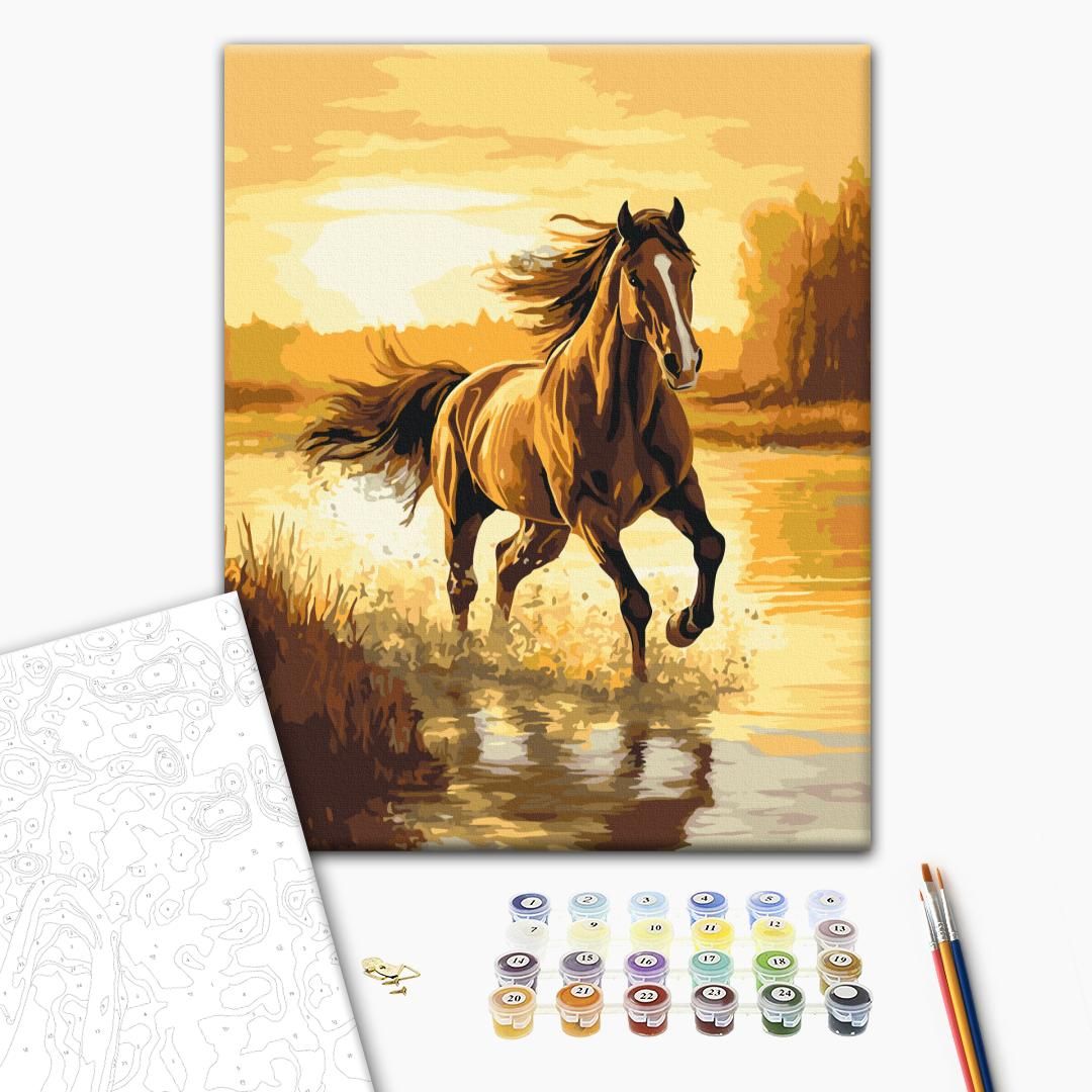 Картина по номерам "Ветер в гриве" 40x50 см.  фото 2