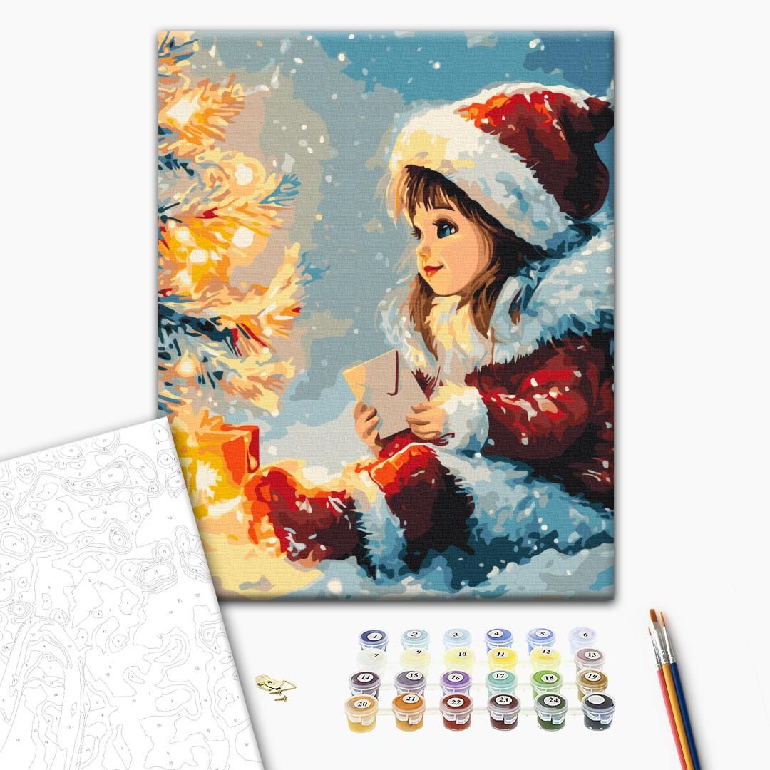 Картина по номерам "Волшебный лист" 40x40 см.  фото 2