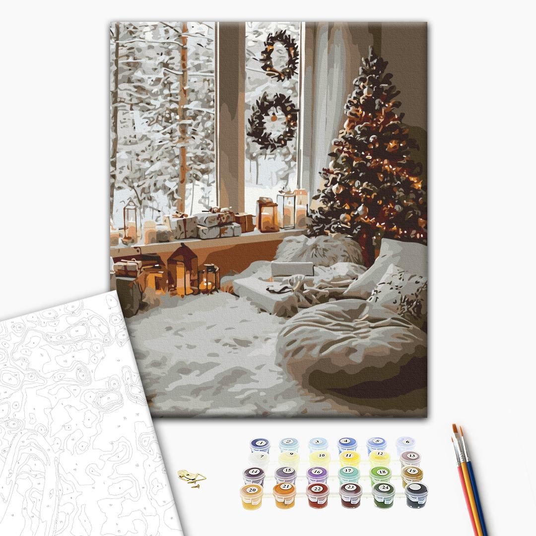 Картина по номерам "Магия Зимнего Дня" 40x50 см.  фото 2