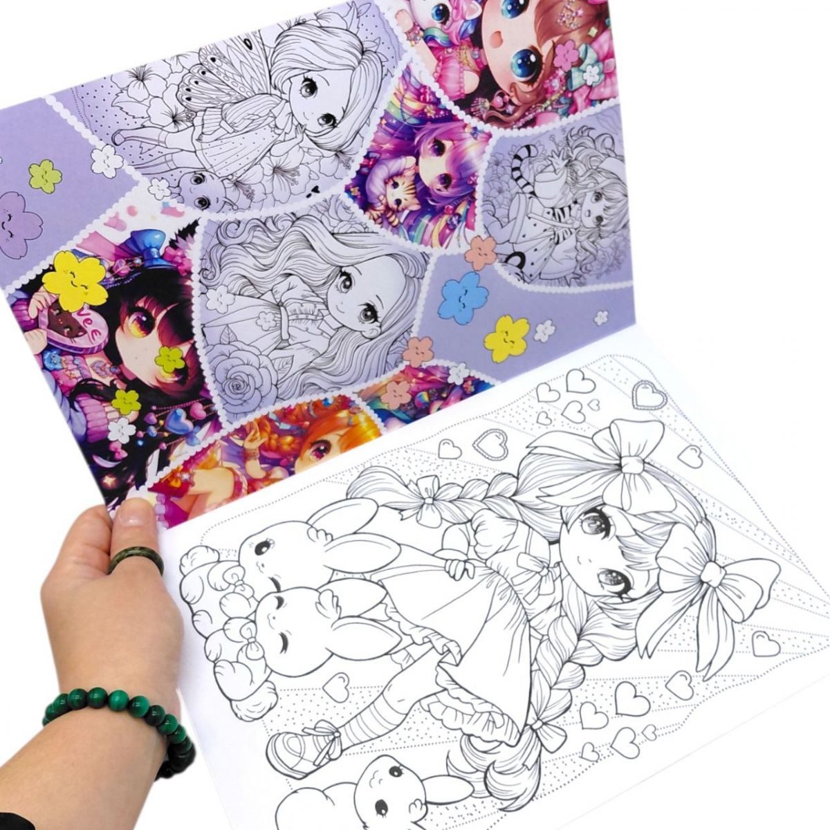 Розмальовка "Аніме" 21х29,7 см. , 8 аркушів  фото 2