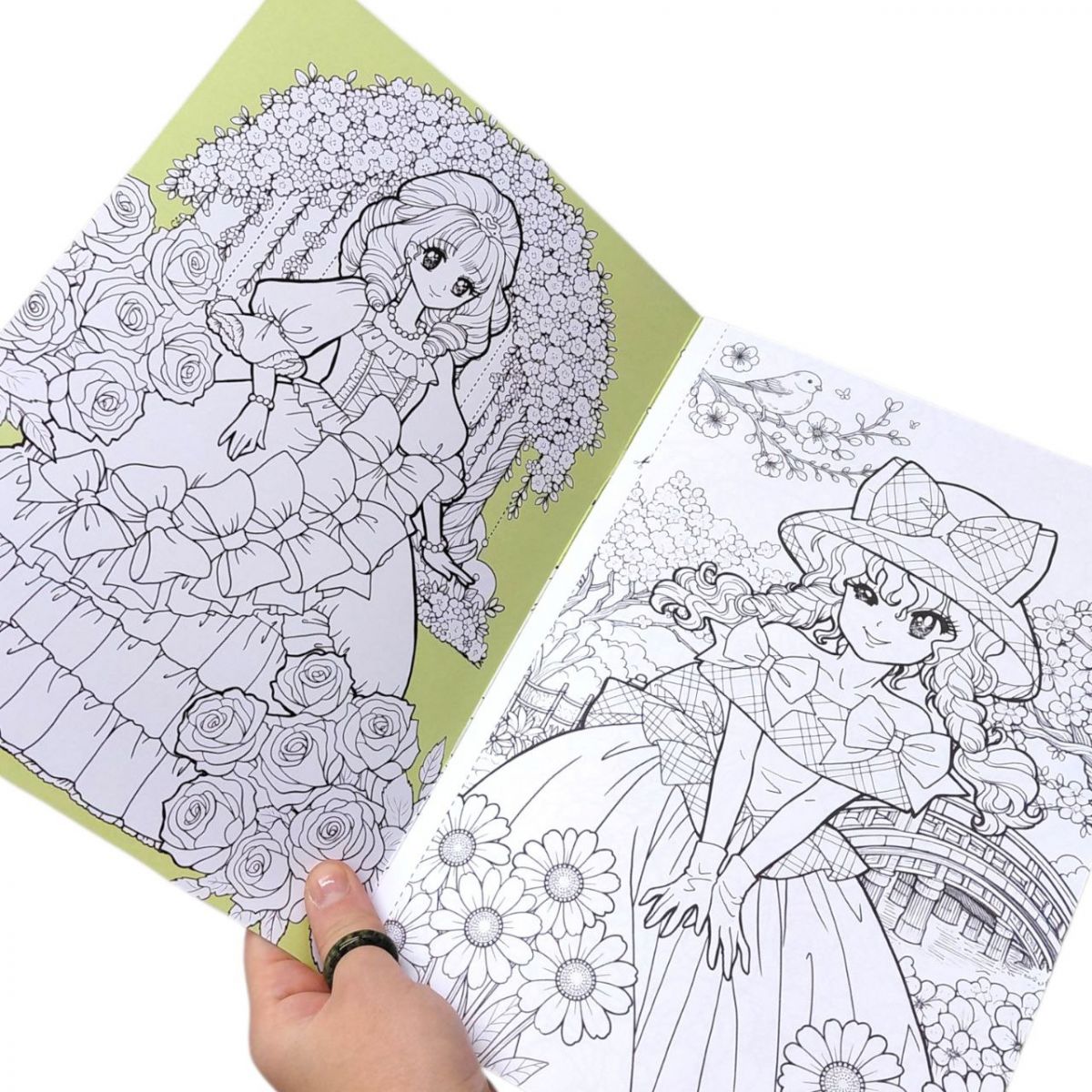 Розмальовка "Аніме" 21х29,7 см. , 8 аркушів  фото 2