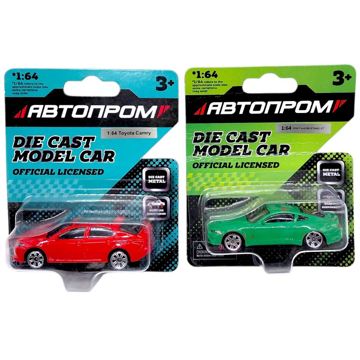 Машина металева АВТОПРОМ, 1:64, мікс видів (планшет 10*3,5*12 см)  фото 2