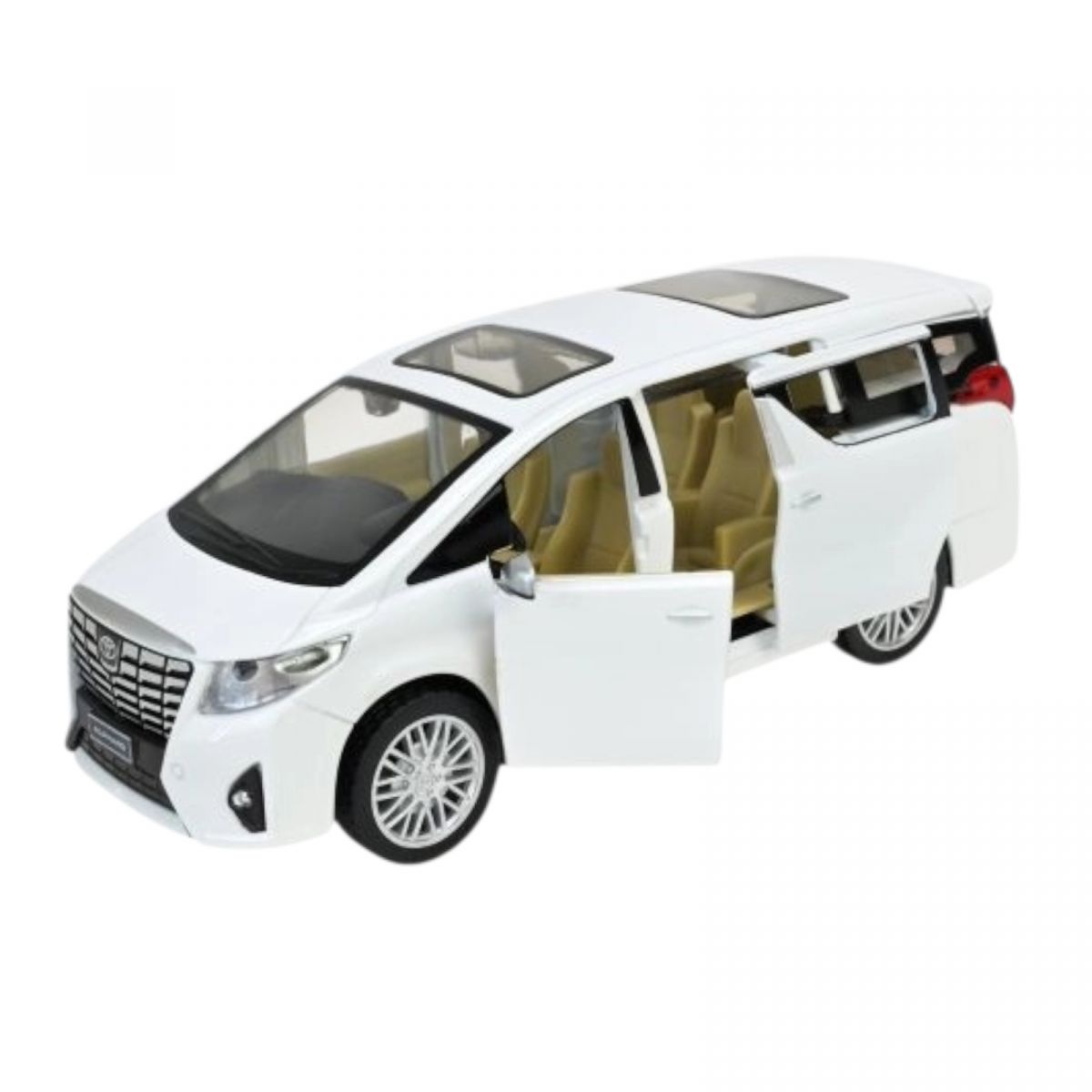Машина мет.  1:29 Toyota Alphard, батар. , світло, звук, відкр.  двері, короб.  20*11*10см  фото 2