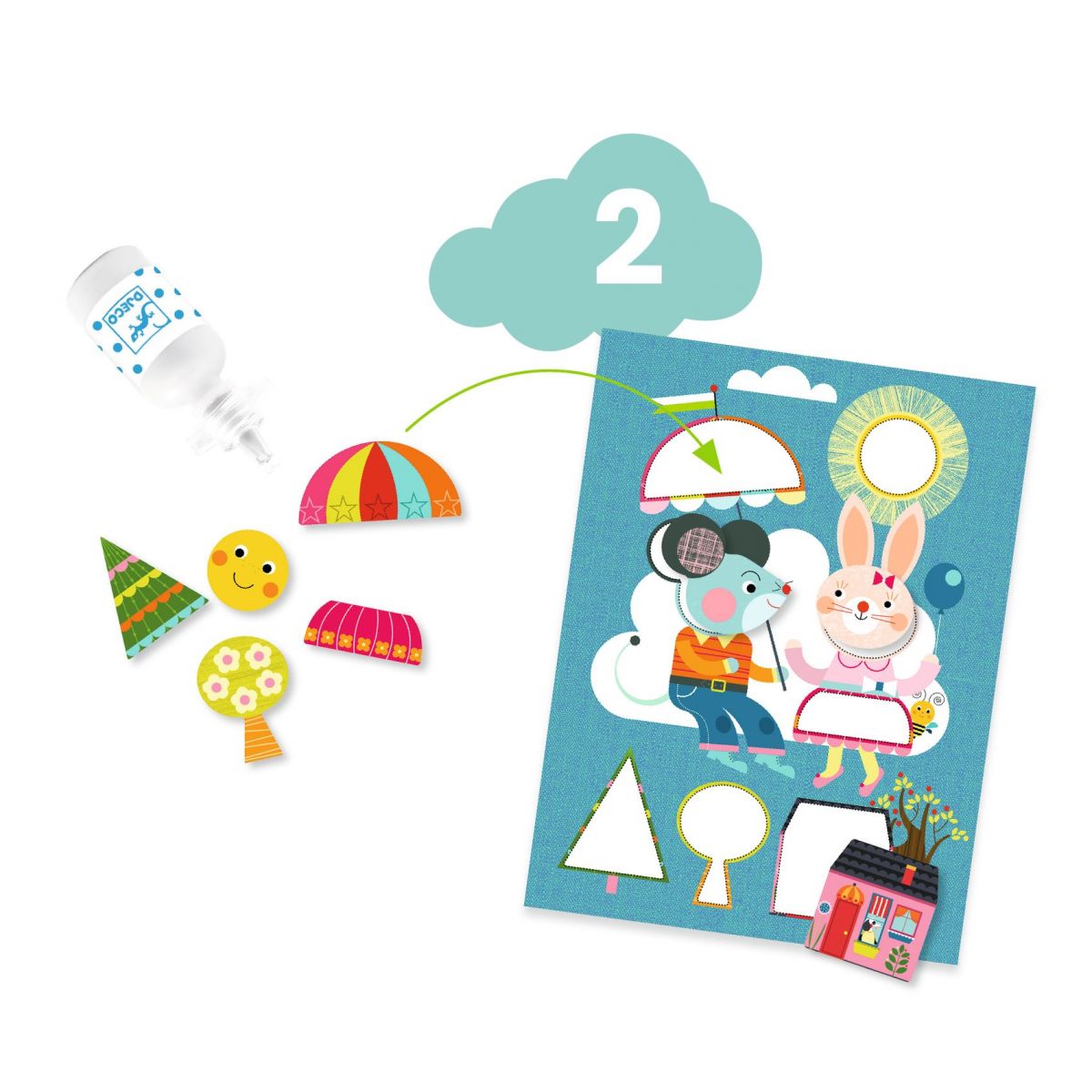 DJECO Набір для творчості “Котик та його друзі”  фото 2