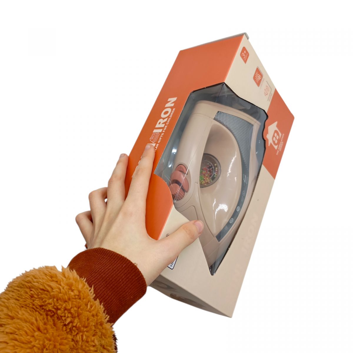 Утюг батар. свет. брызгает водой. кор. 27,5*9,5*15,5 см.  фото 2