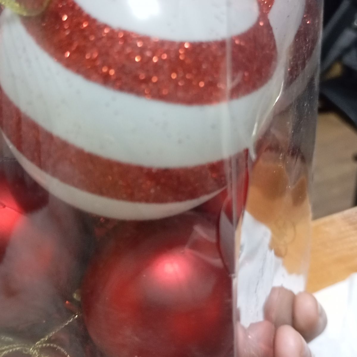 Уценка.  Новорічні прикраси, 30 штук, кульки у слюді   - Повреждена упаковка  фото 2