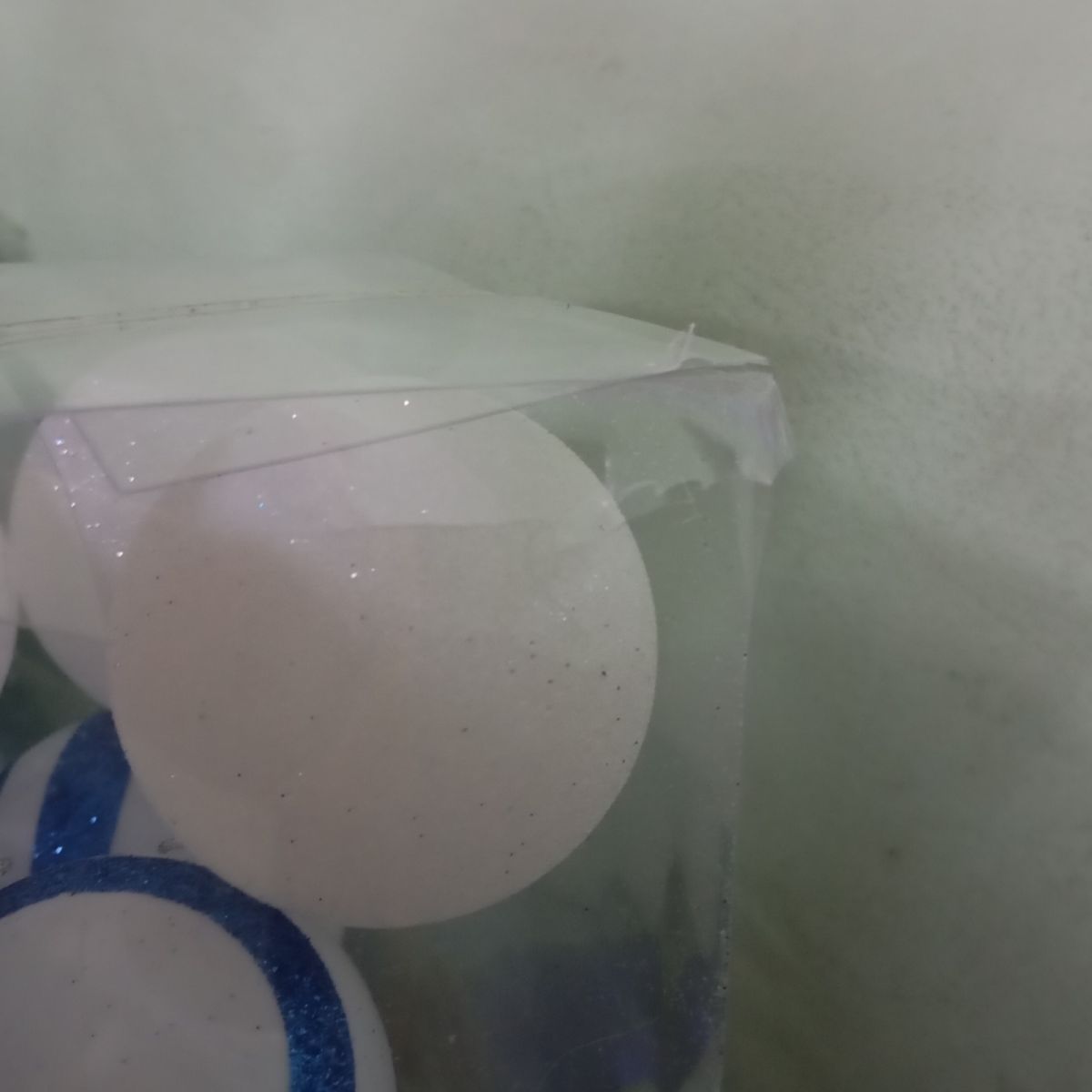 Уценка.  Новорічні прикраси, 30 штук, кульки у слюді   - Повреждена упаковка  фото 2