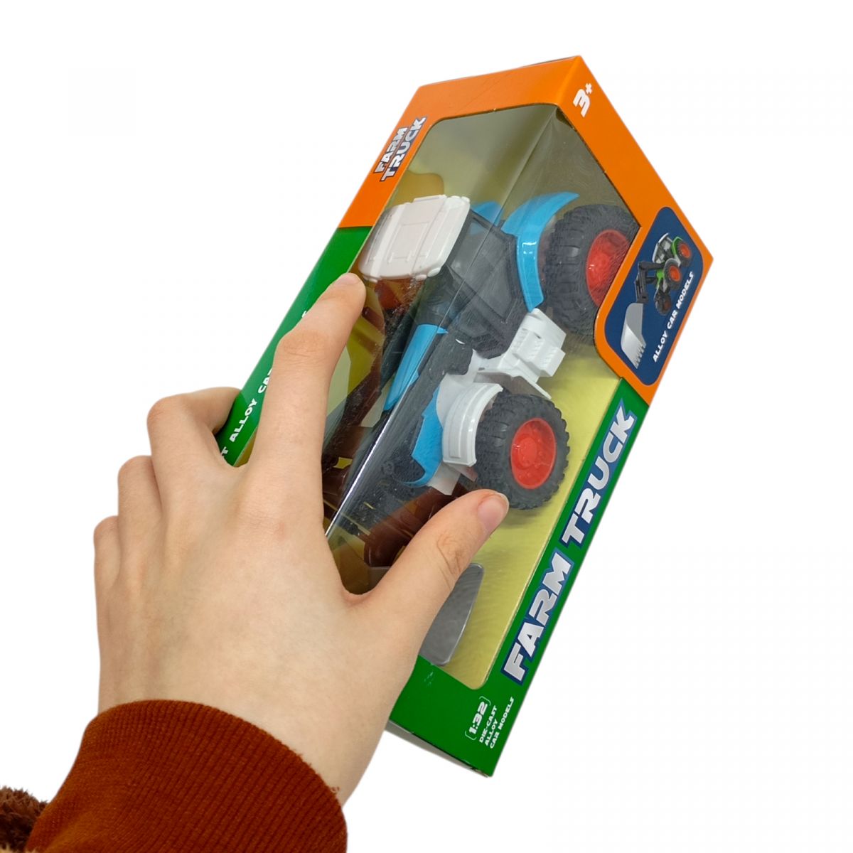 Трактор з ковшом (ЗЕЛЕНИЙ) 20*2х10*3х7*3см.  фото 2