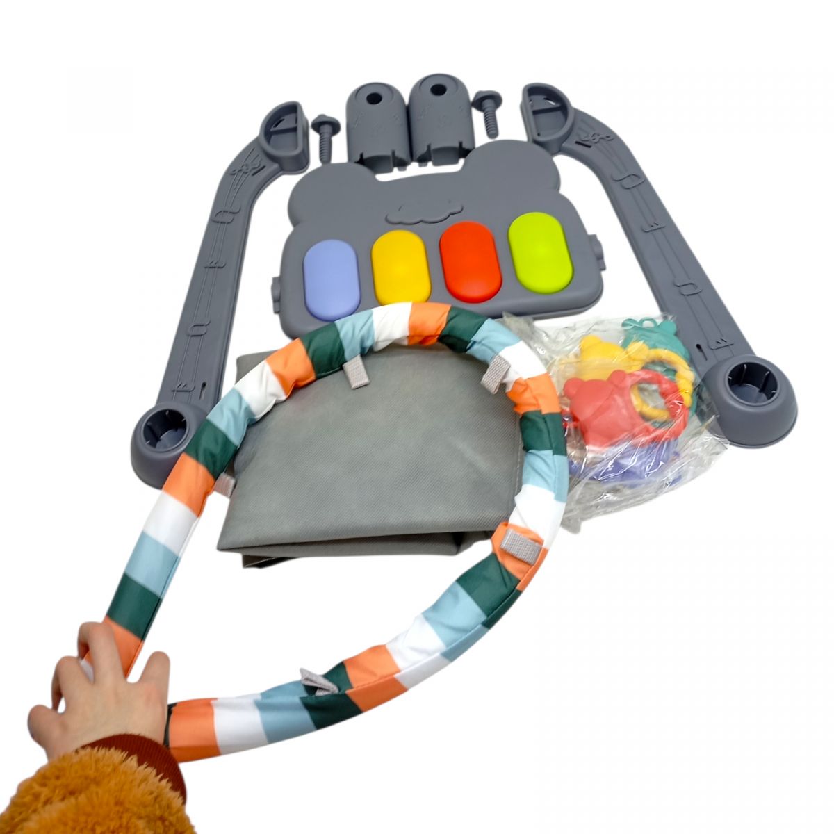 КОВРИК С ИГРОВЫМ ЦЕНТРОМ (РОЗОВЫЙ)  фото 2