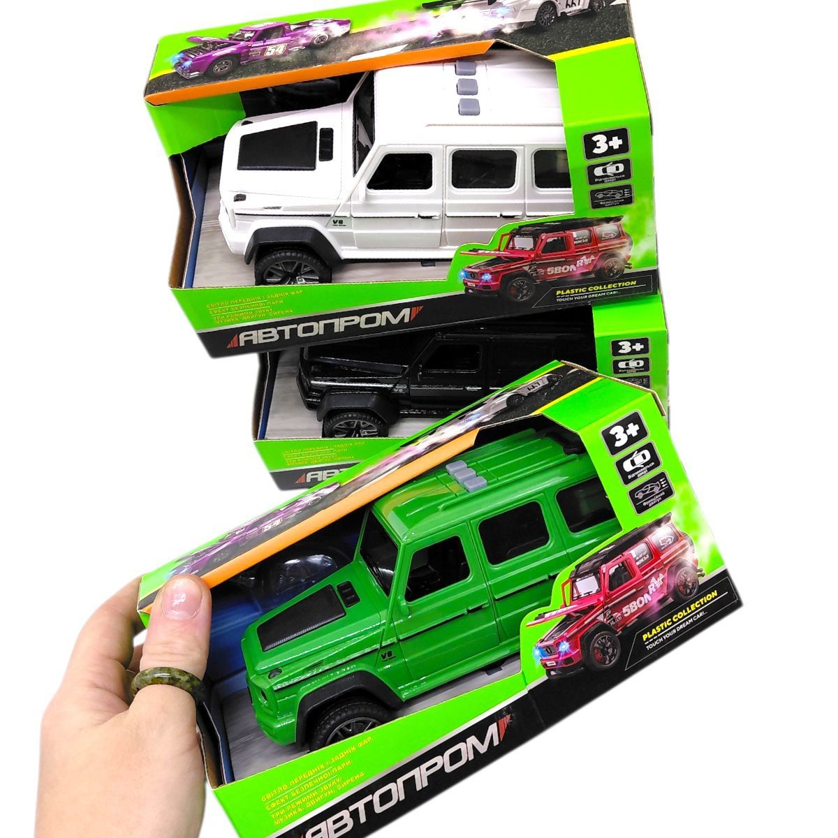 МАШИНА АВТОПРОМ (металева) MERCEDES G-CLASS (ЧОРНИЙ)  фото 2