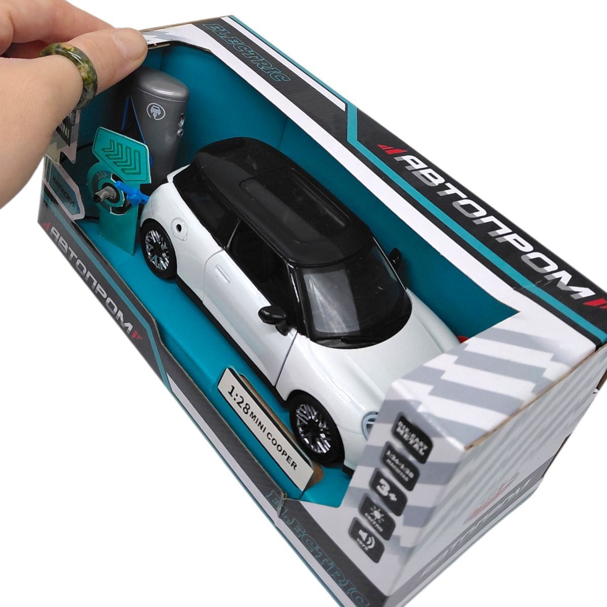 МАШИНА АВТОПРОМ (металлическая) 1:36 MINI COOPER (БЕЛЫЙ)  фото 2