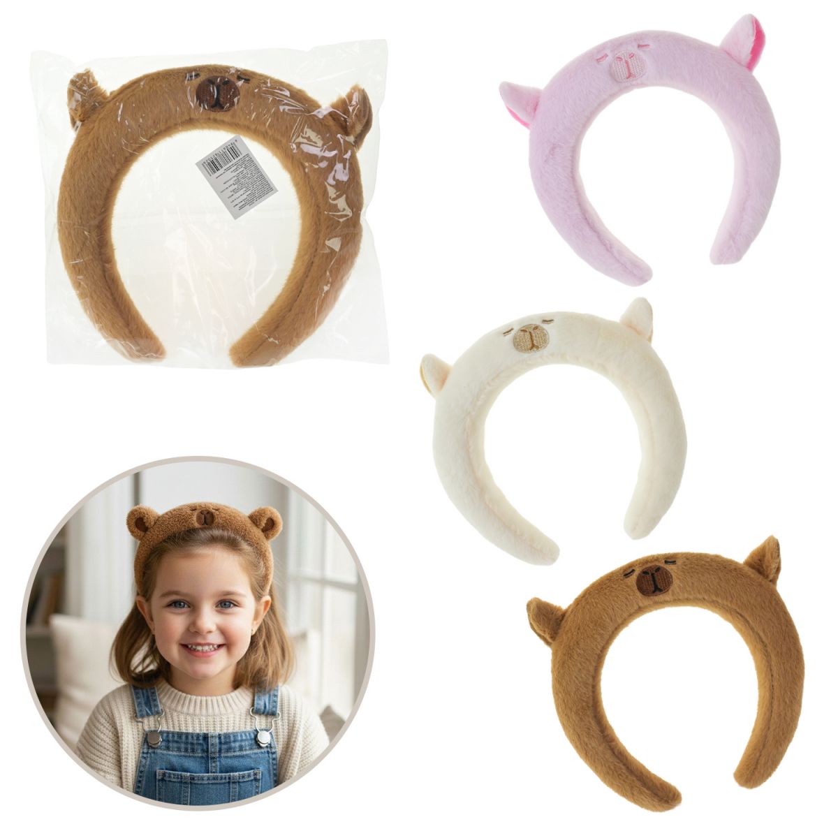 ОБРУЧ-КАПІБАРА (РОЖЕВИЙ)  фото 2