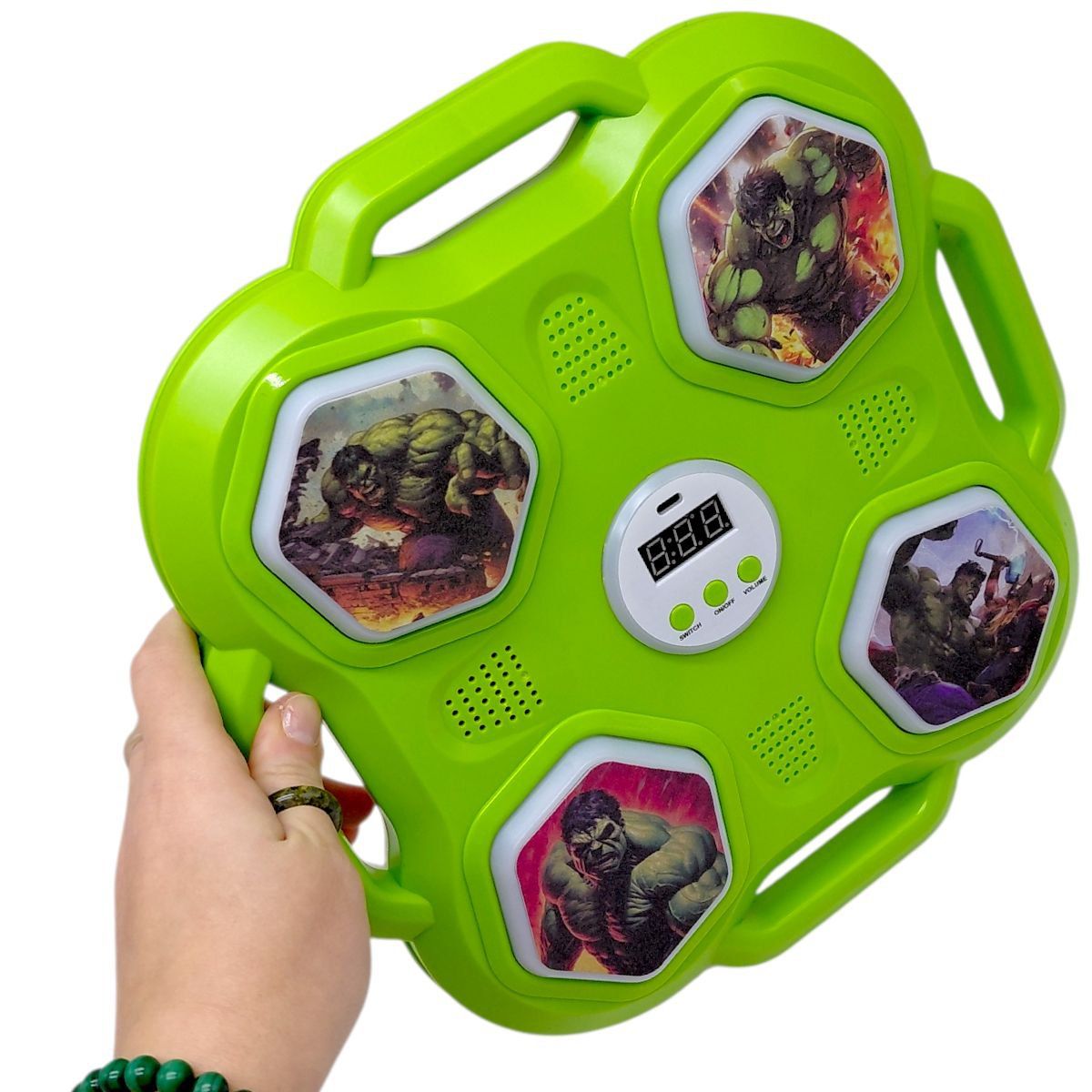 Электронный бокс (герой, встроенный аккумулятор, USB-кабель, bluetooth, подсветка, музыка, звук удара, перчатки, режимы громкости) в коробке 30,5х7х30,5 см  фото 2