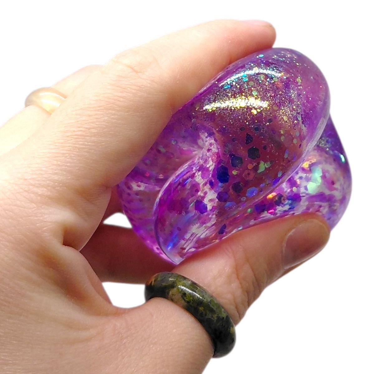 Антистрес жуйка-тягучка "Кулька" 6 см (ФІОЛЕТОВА)  фото 2