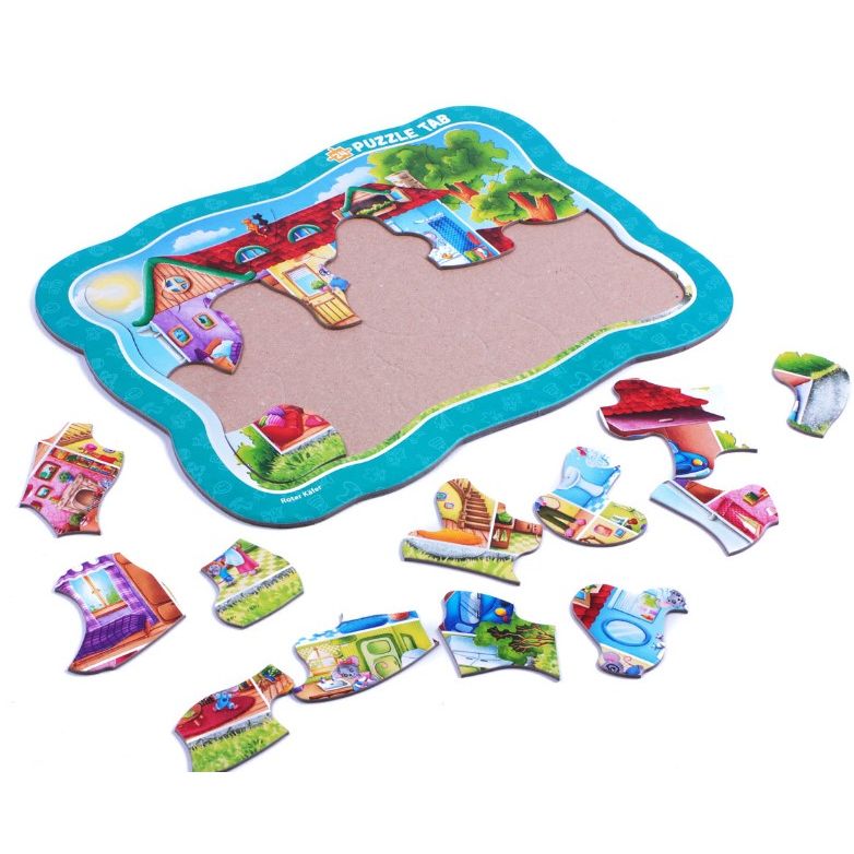 Гра розвиваюча, пазли-вкладинки "Домівка мишеняти"  фото 2