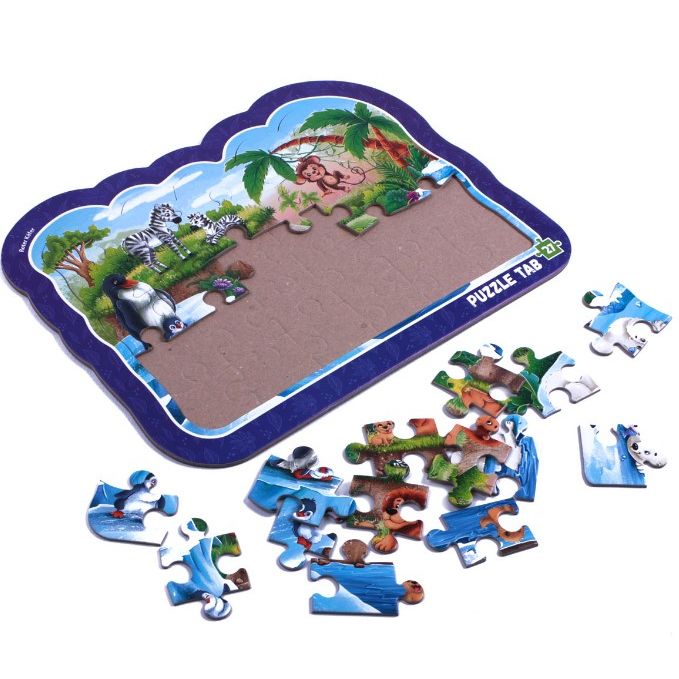 Гра розвиваюча (пазли-вкладиші) "Тварини зоопарку"  фото 2