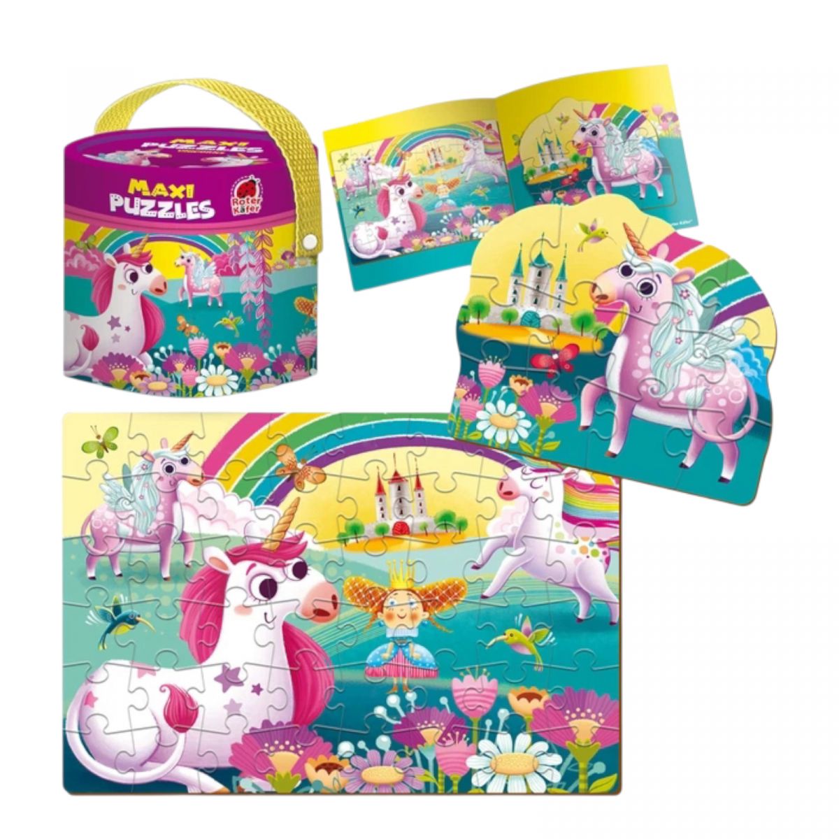 Настльная игра "макси пазл.  Единорог / Maxi Puzzles.  Unicorns"  фото 2