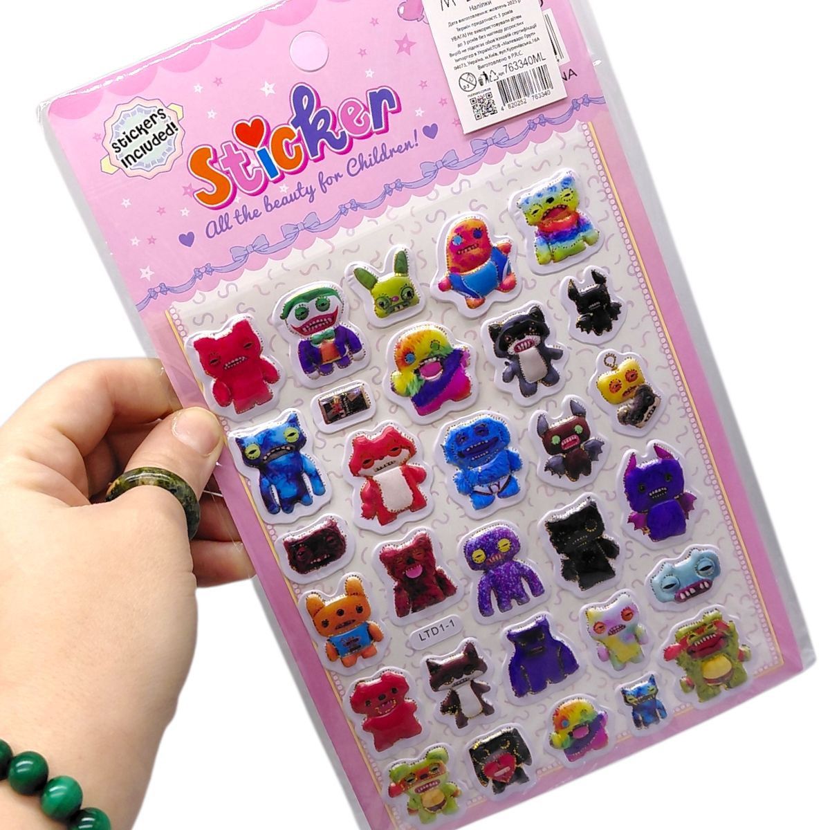 Наліпки декоративні "Фуглери" мікс  фото 2