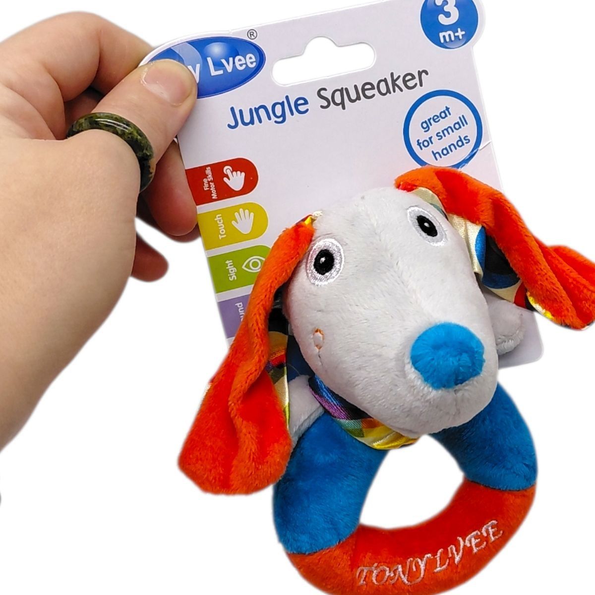 М`яка іграшка-брязкальце "TONY LVEE" (СОБАЧКА)  фото 2